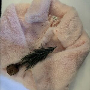 On 34th Blush Faux Fur Jacket